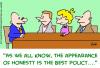 Cartoon: appearance honesty best policy (small) by rmay tagged appearance,honesty,best,policy
