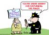 Cartoon: arrest disturbing peace (small) by rmay tagged arrest,disturbing,peace