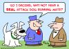 Cartoon: attack dog running mate (small) by rmay tagged attack,dog,running,mate