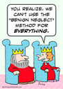 Cartoon: benign neglect king queen (small) by rmay tagged benign,neglect,king,queen