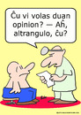 Cartoon: big shot second opinion doctor (small) by rmay tagged big,shot,second,opinion,doctor,esperanto