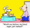 Cartoon: blood sugar tanked diabetic (small) by rmay tagged blood,sugar,tanked,diabetic