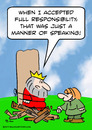 Cartoon: burn stake king responsibility (small) by rmay tagged burn,stake,king,responsibility