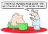 Cartoon: cant chew anying fat patient doc (small) by rmay tagged cant,chew,anying,fat,patient,doctor