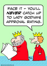 Cartoon: catch lady godiva king quee (small) by rmay tagged catch,lady,godiva,king,quee