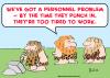 Cartoon: caveman punch in tired (small) by rmay tagged caveman punch in tired