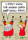 Cartoon: chains king queen magna carta sm (small) by rmay tagged chains,king,queen,magna,carta,small,print