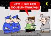 Cartoon: COPS MUGGER DOUBLE TEAMING (small) by rmay tagged cops,mugger,double,teaming