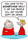 Cartoon: crown king queen soft crime (small) by rmay tagged crown,king,queen,soft,crime