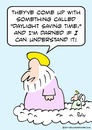 Cartoon: daylight saving time god angel (small) by rmay tagged daylight,saving,time,god,angel