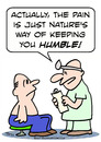 Cartoon: doctor pain nature humble (small) by rmay tagged doctor,pain,nature,humble