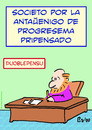 Cartoon: doublethink liberal thought espe (small) by rmay tagged doublethink,liberal,thought,esperanto