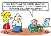 Cartoon: downloaded college education (small) by rmay tagged downloaded,college,education