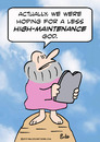 Cartoon: god high maintenance moses (small) by rmay tagged god,high,maintenance,moses
