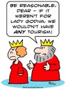 Cartoon: godiva lady king queen tourism (small) by rmay tagged godiva,lady,king,queen,tourism