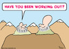 Cartoon: gurus brain working out (small) by rmay tagged gurus brain working out