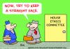 Cartoon: HOUSE ETHICS COMMITTEE STRAIGHT (small) by rmay tagged house,ethics,committee,straight,face