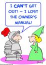 Cartoon: knight armor owners manual (small) by rmay tagged knight,armor,owners,manual