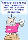 Cartoon: moses carved stone (small) by rmay tagged moses,carved,stone