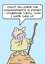 Cartoon: moses made up commandments (small) by rmay tagged moses made up commandments