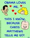 Cartoon: Obama Chris Matthews (small) by rmay tagged obama chris matthews