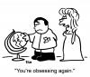 Cartoon: obsessing (small) by rmay tagged napoleon,globe,obsessing