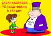 Cartoon: SARAH PALIN FIELD DRESS FAT CAT (small) by rmay tagged sarah,palin,field,dress,fat,cat,wall,street,bailout