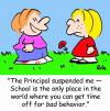 Cartoon: TIME OFF FOR BAD BEHAVIOR (small) by rmay tagged time,off,for,bad,behavior